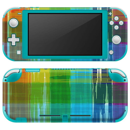 igsticker Nintendo Switch Lite 専用 デザインスキンシール 全面 ニンテンドー スイッチ ライト 専用 ゲーム機 カバー アクセサリー フィルム ステッカー エアフリー 007406 カラフル レインボー チェック 模様 igsticker Nintendo Switch Lite 専用 デザインスキンシール 全面 ニンテンドー スイッチ ライト 専用 ゲーム機 カバー アクセサリー フィルム ステッカー エアフリー 007406 カラフル レインボー チェック 模様