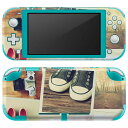 igsticker Nintendo Switch Lite 専用 デザインスキンシール 全面 ニンテンドー スイッチ ライト 専用 ゲーム機 カバー アクセサリー フィルム ステッカー エアフリー 007465 写真 靴 カメラ ハート(2)