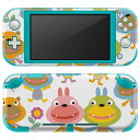 igsticker Nintendo Switch Lite 専用 デザインスキンシール 全面 ニンテンドー スイッチ ライト 専用 ゲーム機 カバー アクセサリー フィルム ステッカー エアフリー 007651 うさぎ 花 キャラクター イラスト