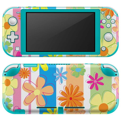igsticker Nintendo Switch Lite 専用 デザインスキンシール 全面 ニンテンドー スイッチ ライト 専用 ゲーム機 カバー アクセサリー フィルム ステッカー エアフリー 007661 花 カラフル 模様 igsticker Nintendo Switch Lite 専用 デザインスキンシール 全面 ニンテンドー スイッチ ライト 専用 ゲーム機 カバー アクセサリー フィルム ステッカー エアフリー 007661 花 カラフル 模様