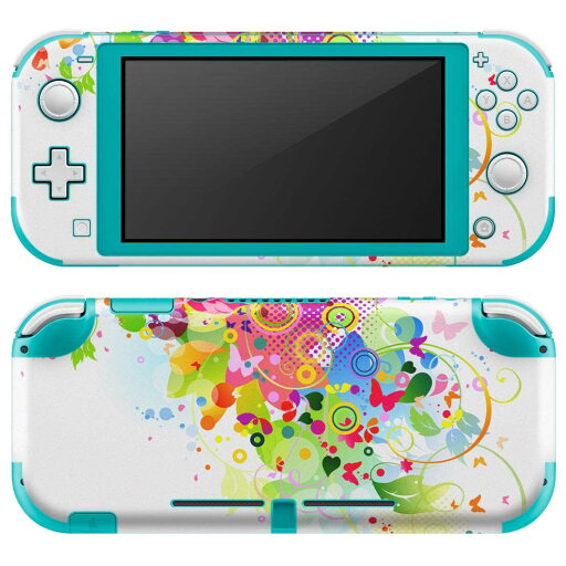 igsticker Nintendo Switch Lite 専用 デザインスキンシール 全面 ニンテンドー スイッチ ライト 専用 ゲーム機 カバー アクセサリー フィルム ステッカー エアフリー 007668 カラフル レインボー 蝶 igsticker Nintendo Switch Lite 専用 デザインスキンシール 全面 ニンテンドー スイッチ ライト 専用 ゲーム機 カバー アクセサリー フィルム ステッカー エアフリー 007668 カラフル レインボー 蝶