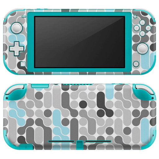 igsticker Nintendo Switch Lite 専用 デザインスキンシール 全面 ニンテンドー スイッチ ライト 専用 ゲーム機 カバー アクセサリー フィルム ステッカー エアフリー 007754 モノクロ 水色 模様 igsticker Nintendo Switch Lite 専用 デザインスキンシール 全面 ニンテンドー スイッチ ライト 専用 ゲーム機 カバー アクセサリー フィルム ステッカー エアフリー 007754 モノクロ 水色 模様