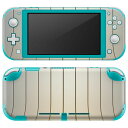 igsticker Nintendo Switch Lite 専用 デザインスキンシール 全面 ニンテンドー スイッチ ライト 専用 ゲーム機 カバー アクセサリー フィルム ステッカー エアフリー 007832 白黒　ピアノ　黒　ブラック