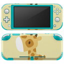 igsticker Nintendo Switch Lite 専用 デザインスキンシール 全面 ニンテンドー スイッチ ライト 専用 ゲーム機 カバー アクセサリー フィルム ステッカー エアフリー 007847 きりん 麒麟 イラスト キャラクター(2)