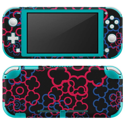 igsticker Nintendo Switch Lite 専用 デザインスキンシール 全面 ニンテンドー スイッチ ライト 専用 ゲーム機 カバー アクセサリー フィルム ステッカー エアフリー 007878 花 模様 黒 ブラック igsticker Nintendo Switch Lite 専用 デザインスキンシール 全面 ニンテンドー スイッチ ライト 専用 ゲーム機 カバー アクセサリー フィルム ステッカー エアフリー 007878 花 模様 黒 ブラック