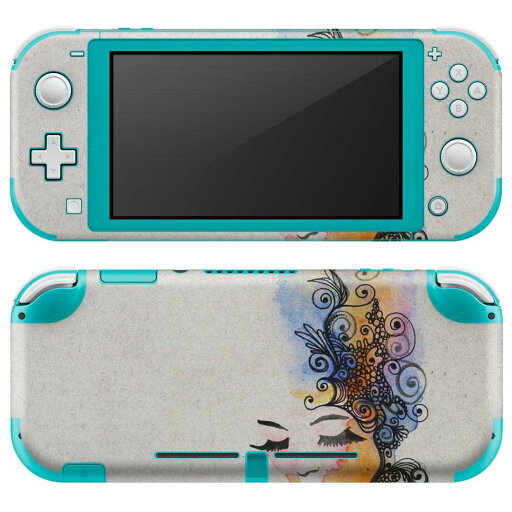 igsticker Nintendo Switch Lite 専用 デザインスキンシール 全面 ニンテンドー スイッチ ライト 専用 ゲーム機 カバー アクセサリー フィルム ステッカー エアフリー 007950 イラスト カラフル インク igsticker Nintendo Switch Lite 専用 デザインスキンシール 全面 ニンテンドー スイッチ ライト 専用 ゲーム機 カバー アクセサリー フィルム ステッカー エアフリー 007950 イラスト カラフル インク