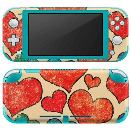 igsticker Nintendo Switch Lite 専用 デザインスキンシール 全面 ニンテンドー スイッチ ライト 専用 ゲーム機 カバー アクセサリー フィルム ステッカー エアフリー 007995 赤 レッド ハート 模様 レトロ igsticker Nintendo Switch Lite 専用 デザインスキンシール 全面 ニンテンドー スイッチ ライト 専用 ゲーム機 カバー アクセサリー フィルム ステッカー エアフリー 007995 赤 レッド ハート 模様 レトロ