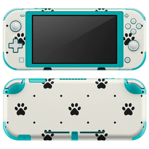 igsticker Nintendo Switch Lite 専用 デザインスキンシール 全面 ニンテンドー スイッチ ライト 専用 ゲーム機 カバー アクセサリー フィルム ステッカー エアフリー 008003 犬 足跡 白黒 模様 igsticker Nintendo Switch Lite 専用 デザインスキンシール 全面 ニンテンドー スイッチ ライト 専用 ゲーム機 カバー アクセサリー フィルム ステッカー エアフリー 008003 犬 足跡 白黒 模様