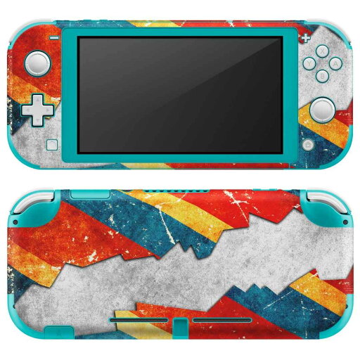 igsticker Nintendo Switch Lite 専用 デザインスキンシール 全面 ニンテンドー スイッチ ライト 専用 ゲーム機 カバー アクセサリー フィルム ステッカー エアフリー 008006 カラフル レトロ 赤 レッド igsticker Nintendo Switch Lite 専用 デザインスキンシール 全面 ニンテンドー スイッチ ライト 専用 ゲーム機 カバー アクセサリー フィルム ステッカー エアフリー 008006 カラフル レトロ 赤 レッド
