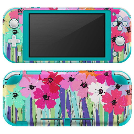 igsticker Nintendo Switch Lite 専用 デザインスキンシール 全面 ニンテンドー スイッチ ライト 専用 ゲーム機 カバー アクセサリー フィルム ステッカー エアフリー 008039 花 カラフル ピンク igsticker Nintendo Switch Lite 専用 デザインスキンシール 全面 ニンテンドー スイッチ ライト 専用 ゲーム機 カバー アクセサリー フィルム ステッカー エアフリー 008039 花 カラフル ピンク