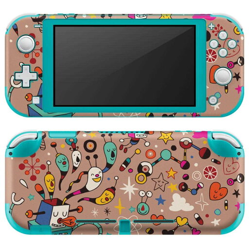 igsticker Nintendo Switch Lite 専用 デザインスキンシール 全面 ニンテンドー スイッチ ライト 専用 ゲーム機 カバー アクセサリー フィルム ステッカー エアフリー 008079 ロボット イラスト キャラクター カラフル igsticker Nintendo Switch Lite 専用 デザインスキンシール 全面 ニンテンドー スイッチ ライト 専用 ゲーム機 カバー アクセサリー フィルム ステッカー エアフリー 008079 ロボット イラスト キャラクター カラフル