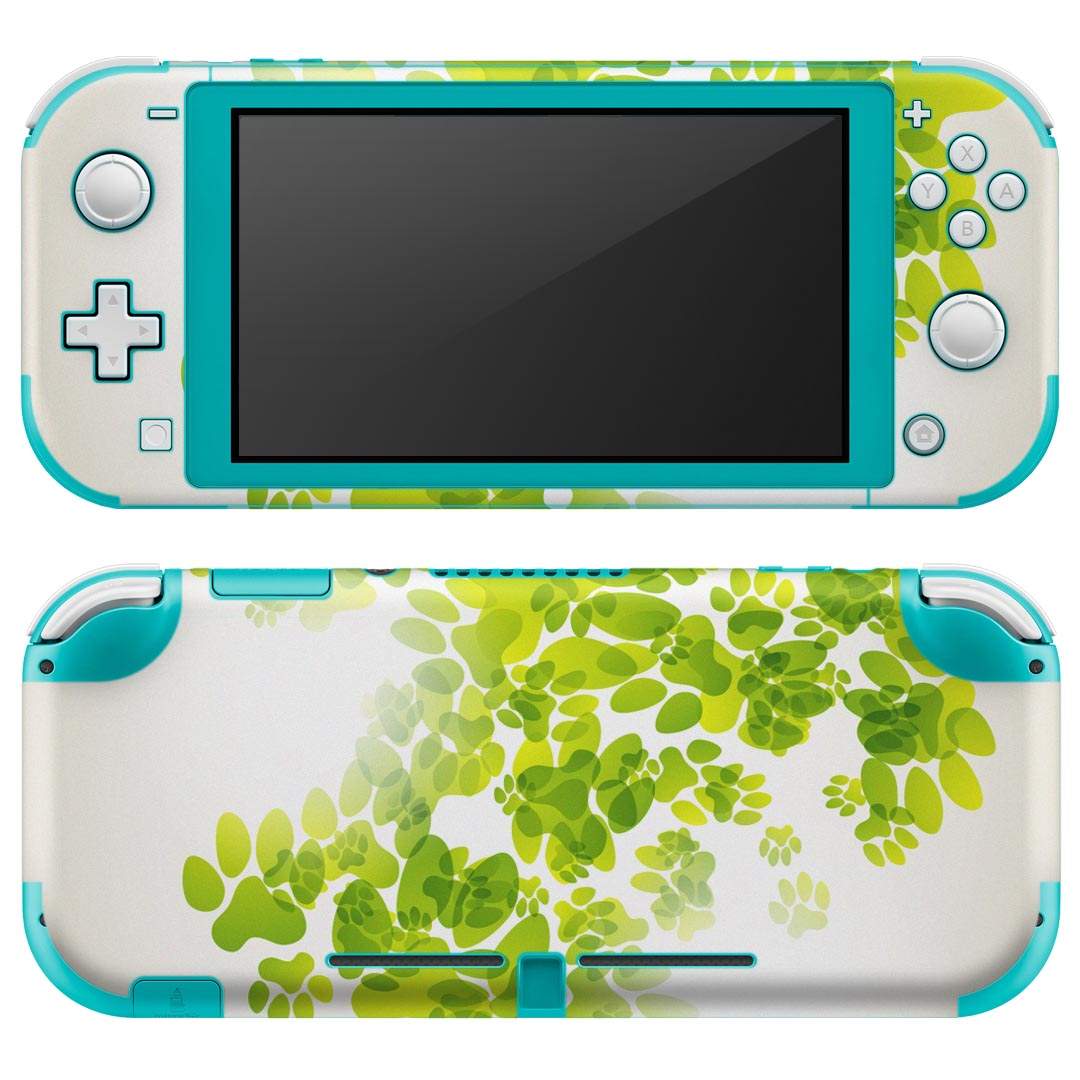 製品名 Nintendo Switch Lite専用 デザインスキンシール セット内容 Nintendo Switch Lite本体用スキンシール（裏表）各1枚 ※液晶側シールは2パーツに分かれていますニンテンドースイッチライト専用です。据え置き機のSwitch本体やJoyコンには対応していません。 商品特徴 3M社製の再剥離性シートを素材に採用し、細かな位置調整がしやすく貼り直しが容易です。また、エアフリーでもありますので気泡が簡単に逃げるので、キレイに貼ることができます。専用の業務プリンターを使い、商品画像と遜色のない美しい印刷仕上がり。 注意事項 画像はサンプルですので、ご覧の環境によっては多少色味に違いを感じる場合がございます。 イメージと違った、モニターと色味が異なるという理由での交換や返金はご対応出来かねます。スキンシールのみの販売で、ニンテンドースイッチ本体などは付属しません。シワができた場合、ドライヤーなどで軽く温め、外側に向けてシワを伸ばすように貼ってください。初回貼付時の位置調整や貼り直しは可能ですが、しっかりと押し付けて接着させた後の再剥離、再利用は保証しておりません。また接着部に油分や汚れが付着しますと角の部分は剥がれやすくなりますので、貼付時はあまり触れないようにご注意ください。無地のセミグロスシートにデザインをプリントした商品で、デコなどの加工はございません。 凹凸や光沢があるように見えたり布地や金属を素材にしたように見える商品もありますが、デザインの図版によるものです。印刷時に微妙な画像のズレが生じる場合がございます。ご注文後に1点1点制作する受注生産品の為、不良品以外のご返品や交換は固くお断りします。 商品発送 完全受注生産のハンドメイド商品となりますので、既製品と比べて発送までお時間を頂いています。 基本的に決済確認後2?3営業日、最大で10営業日での発送となります。繁忙期や休業日明けの場合はさらに時間がかかる場合があります。 その際には別途メールにてご連絡致します。メール便の場合、発送日から到着までに2?4日ほどかかる場合が多く、紛失などの保障もご対応できかねます。あらかじめご了承下さい。