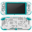 igsticker Nintendo Switch Lite 専用 デザインスキンシール 全面 ニンテンドー スイッチ ライト 専用 ゲーム機 カバー アクセサリー フィルム ステッカー エアフリー 008138 白黒 街 風景 建物(2)