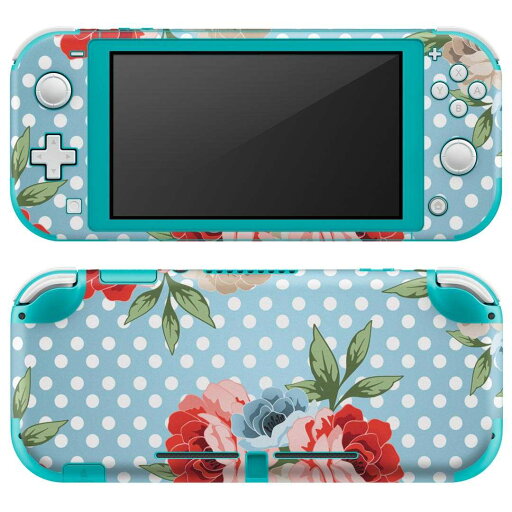 igsticker Nintendo Switch Lite 専用 デザインスキンシール 全面 ニンテンドー スイッチ ライト 専用 ゲーム機 カバー アクセサリー フィルム ステッカー エアフリー 008178 花 水玉 水色 igsticker Nintendo Switch Lite 専用 デザインスキンシール 全面 ニンテンドー スイッチ ライト 専用 ゲーム機 カバー アクセサリー フィルム ステッカー エアフリー 008178 花 水玉 水色