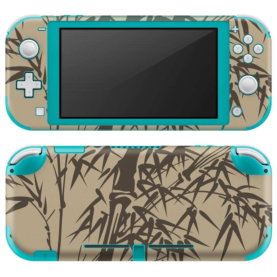 igsticker Nintendo Switch Lite 専用 デザインスキンシール 全面 ニンテンドー スイッチ ライト 専用 ゲーム機 カバー アクセサリー フィルム ステッカー エアフリー 008201 和風　和柄　竹　イラスト