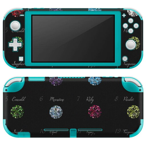 igsticker Nintendo Switch Lite 専用 デザインスキンシール 全面 ニンテンドー スイッチ ライト 専用 ゲーム機 カバー アクセサリー フィルム ステッカー エアフリー 008281 ダイヤ 宝石 カラフル 黒 ブラック igsticker Nintendo Switch Lite 専用 デザインスキンシール 全面 ニンテンドー スイッチ ライト 専用 ゲーム機 カバー アクセサリー フィルム ステッカー エアフリー 008281 ダイヤ 宝石 カラフル 黒 ブラック