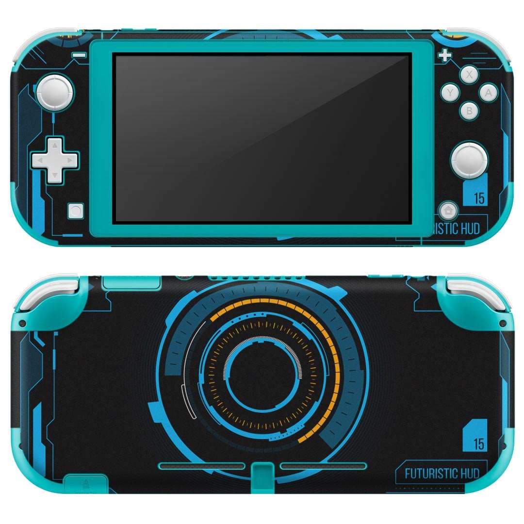 igsticker Nintendo Switch Lite 専用 デザインスキンシール 全面 ニンテンドー スイッチ ライト 専用 ゲーム機 カバー アクセサリー フィルム ステッカー エアフリー 008285 青　ブルー　画面