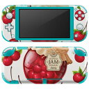 igsticker Nintendo Switch Lite 専用 デザインスキンシール 全面 ニンテンドー スイッチ ライト 専用 ゲーム機 カバー アクセサリー フィルム ステッカー エアフリー 008320 イラスト さくらんぼ チェリー 赤 レッド