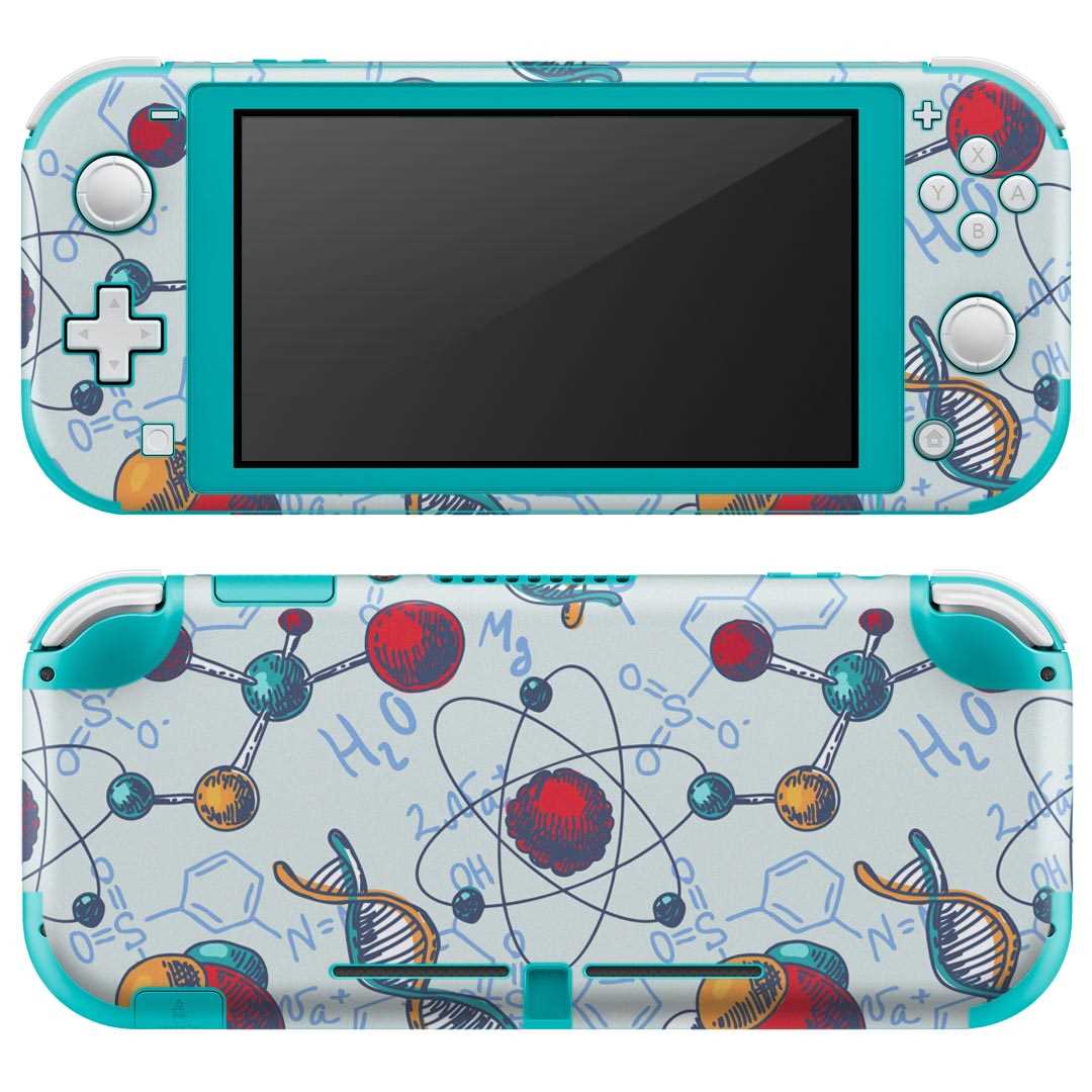 製品名 Nintendo Switch Lite専用 デザインスキンシール セット内容 Nintendo Switch Lite本体用スキンシール（裏表）各1枚 ※液晶側シールは2パーツに分かれていますニンテンドースイッチライト専用です。据え置き機のSwitch本体やJoyコンには対応していません。 商品特徴 3M社製の再剥離性シートを素材に採用し、細かな位置調整がしやすく貼り直しが容易です。また、エアフリーでもありますので気泡が簡単に逃げるので、キレイに貼ることができます。専用の業務プリンターを使い、商品画像と遜色のない美しい印刷仕上がり。 注意事項 画像はサンプルですので、ご覧の環境によっては多少色味に違いを感じる場合がございます。 イメージと違った、モニターと色味が異なるという理由での交換や返金はご対応出来かねます。スキンシールのみの販売で、ニンテンドースイッチ本体などは付属しません。シワができた場合、ドライヤーなどで軽く温め、外側に向けてシワを伸ばすように貼ってください。初回貼付時の位置調整や貼り直しは可能ですが、しっかりと押し付けて接着させた後の再剥離、再利用は保証しておりません。また接着部に油分や汚れが付着しますと角の部分は剥がれやすくなりますので、貼付時はあまり触れないようにご注意ください。無地のセミグロスシートにデザインをプリントした商品で、デコなどの加工はございません。 凹凸や光沢があるように見えたり布地や金属を素材にしたように見える商品もありますが、デザインの図版によるものです。印刷時に微妙な画像のズレが生じる場合がございます。ご注文後に1点1点制作する受注生産品の為、不良品以外のご返品や交換は固くお断りします。 商品発送 完全受注生産のハンドメイド商品となりますので、既製品と比べて発送までお時間を頂いています。 基本的に決済確認後2?3営業日、最大で10営業日での発送となります。繁忙期や休業日明けの場合はさらに時間がかかる場合があります。 その際には別途メールにてご連絡致します。メール便の場合、発送日から到着までに2?4日ほどかかる場合が多く、紛失などの保障もご対応できかねます。あらかじめご了承下さい。