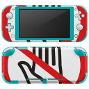 igsticker Nintendo Switch Lite 専用 デザインスキンシール 全面 ニンテンドー スイッチ ライト 専用 ゲーム機 カバー アクセサリー フィルム ステッカー エアフリー 008385 ストップ　マーク　手　赤　レッド