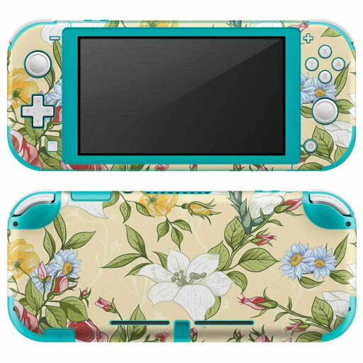 igsticker Nintendo Switch Lite 専用 デザインスキンシール 全面 ニンテンドー スイッチ ライト 専用 ゲーム機 カバー アクセサリー フィルム ステッカー エアフリー 008438 花 イエロー 模様 igsticker Nintendo Switch Lite 専用 デザインスキンシール 全面 ニンテンドー スイッチ ライト 専用 ゲーム機 カバー アクセサリー フィルム ステッカー エアフリー 008438 花 イエロー 模様