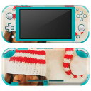 igsticker Nintendo Switch Lite 専用 デザインスキンシール 全面 ニンテンドー スイッチ ライト 専用 ゲーム機 カバー アクセサリー フィルム ステッカー エアフリー 008439 写真 犬 帽子 赤 レッド