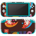 igsticker Nintendo Switch Lite 専用 デザインスキンシール 全面 ニンテンドー スイッチ ライト 専用 ゲーム機 カバー アクセサリー フィルム ステッカー エアフリー 008491 ハート　うさぎ　兎　文字