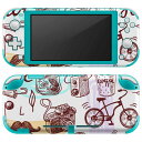 igsticker Nintendo Switch Lite 専用 デザインスキンシール 全面 ニンテンドー スイッチ ライト 専用 ゲーム機 カバー アクセサリー フィルム ステッカー エアフリー 008548 イラスト 模様 旅行 眼鏡