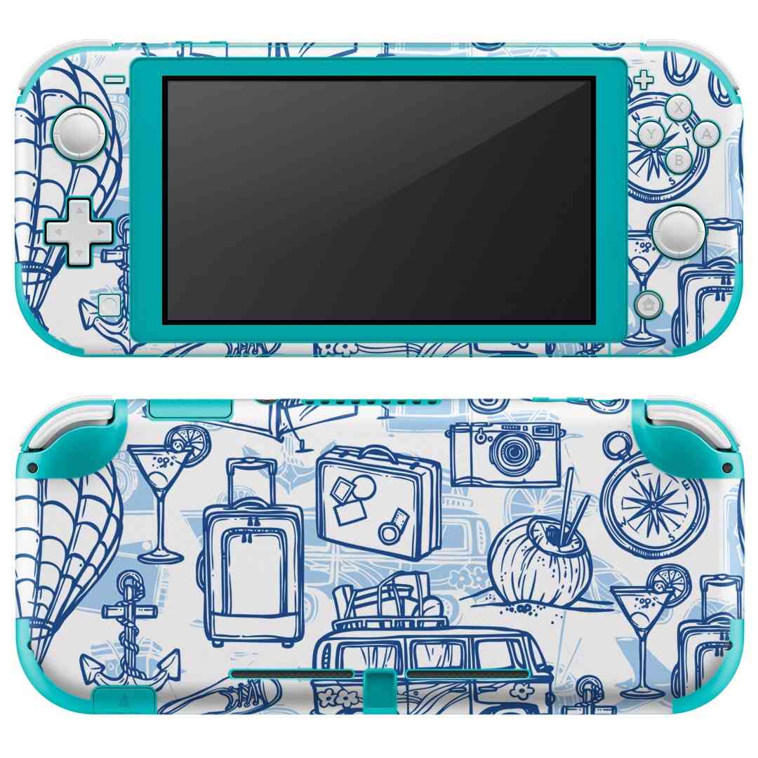 製品名 Nintendo Switch Lite専用 デザインスキンシール セット内容 Nintendo Switch Lite本体用スキンシール（裏表）各1枚 ※液晶側シールは2パーツに分かれていますニンテンドースイッチライト専用です。据え置き機のSwitch本体やJoyコンには対応していません。 商品特徴 3M社製の再剥離性シートを素材に採用し、細かな位置調整がしやすく貼り直しが容易です。また、エアフリーでもありますので気泡が簡単に逃げるので、キレイに貼ることができます。専用の業務プリンターを使い、商品画像と遜色のない美しい印刷仕上がり。 注意事項 画像はサンプルですので、ご覧の環境によっては多少色味に違いを感じる場合がございます。 イメージと違った、モニターと色味が異なるという理由での交換や返金はご対応出来かねます。スキンシールのみの販売で、ニンテンドースイッチ本体などは付属しません。シワができた場合、ドライヤーなどで軽く温め、外側に向けてシワを伸ばすように貼ってください。初回貼付時の位置調整や貼り直しは可能ですが、しっかりと押し付けて接着させた後の再剥離、再利用は保証しておりません。また接着部に油分や汚れが付着しますと角の部分は剥がれやすくなりますので、貼付時はあまり触れないようにご注意ください。無地のセミグロスシートにデザインをプリントした商品で、デコなどの加工はございません。 凹凸や光沢があるように見えたり布地や金属を素材にしたように見える商品もありますが、デザインの図版によるものです。印刷時に微妙な画像のズレが生じる場合がございます。ご注文後に1点1点制作する受注生産品の為、不良品以外のご返品や交換は固くお断りします。 商品発送 完全受注生産のハンドメイド商品となりますので、既製品と比べて発送までお時間を頂いています。 基本的に決済確認後2?3営業日、最大で10営業日での発送となります。繁忙期や休業日明けの場合はさらに時間がかかる場合があります。 その際には別途メールにてご連絡致します。メール便の場合、発送日から到着までに2?4日ほどかかる場合が多く、紛失などの保障もご対応できかねます。あらかじめご了承下さい。