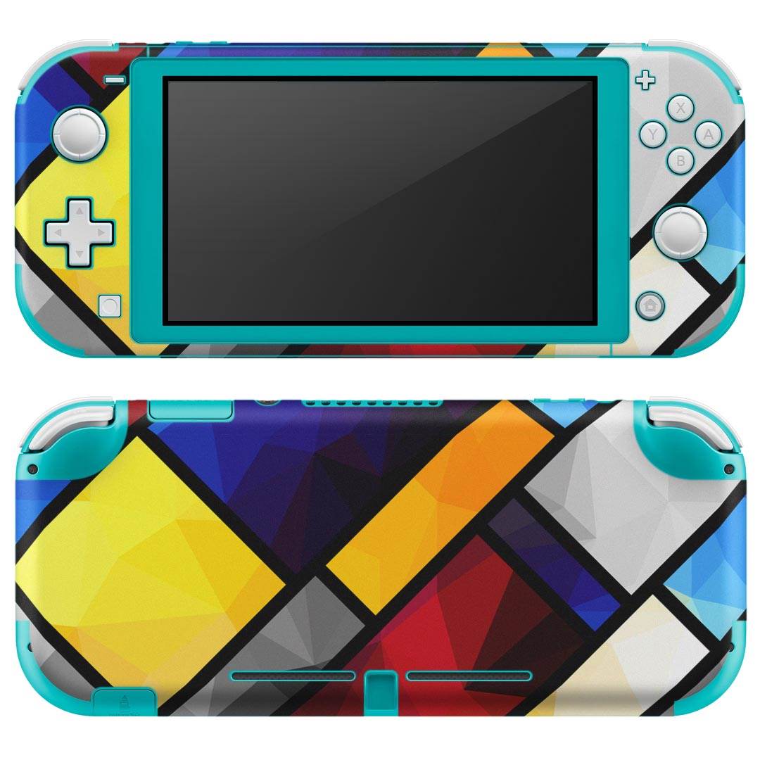 igsticker Nintendo Switch Lite 専用 デザインスキンシール 全面 ニンテンドー スイッチ ライト 専用 ゲーム機 カバー アクセサリー フィルム ステッカー エアフリー 008568 カラフル　模様　デザイン