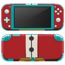 igsticker Nintendo Switch Lite 専用 デザインスキンシール 全面 ニンテンドー スイッチ ライト 専用 ゲーム機 カバー アクセサリー フィルム ステッカー エアフリー 008628 サンタ 服 赤 レッド