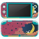 igsticker Nintendo Switch Lite 専用 デザインスキンシール 全面 ニンテンドー スイッチ ライト 専用 ゲーム機 カバー アクセサリー フィルム ステッカー エアフリー 008632 イラスト　うさぎ　キャラクター