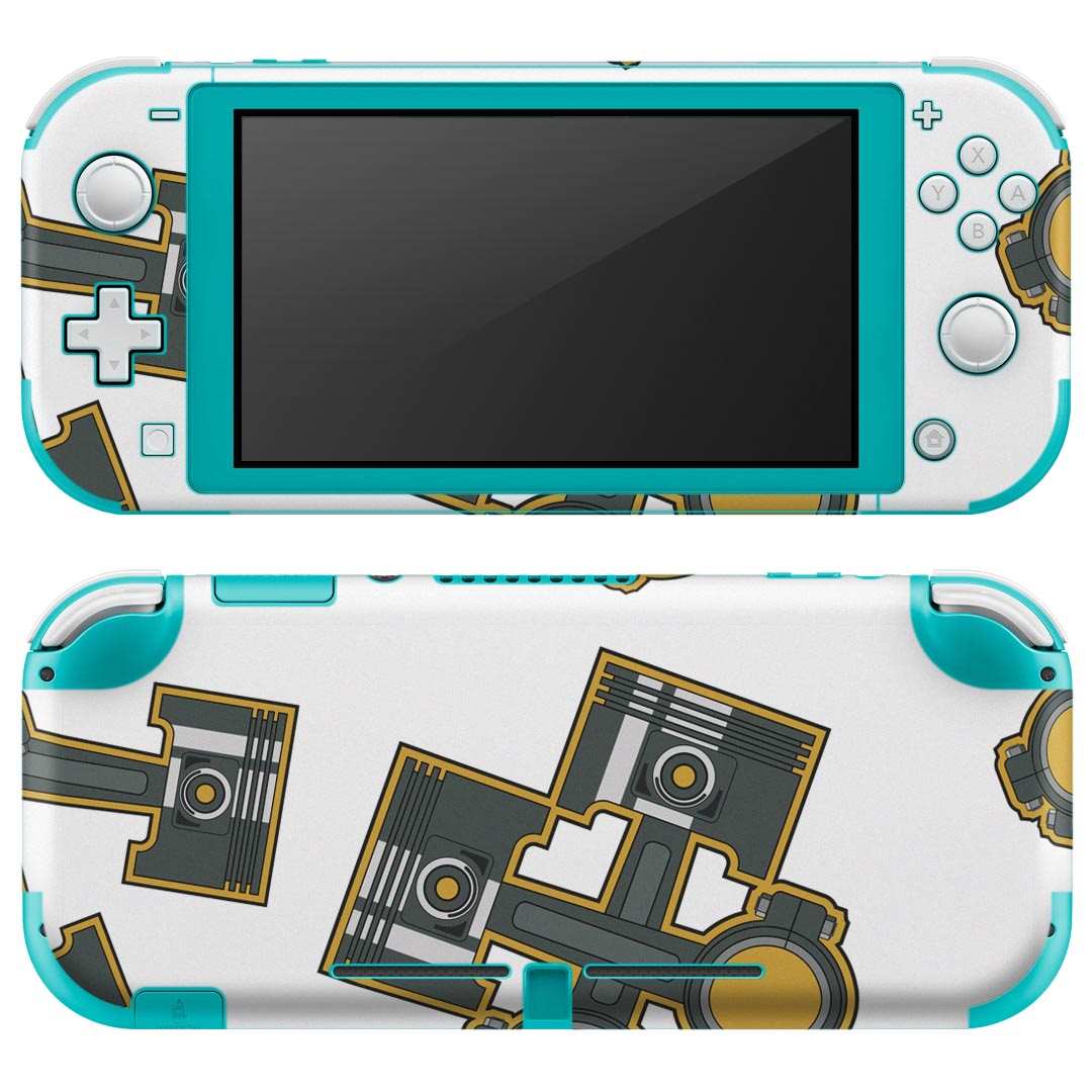 igsticker Nintendo Switch Lite 専用 デザインスキンシール 全面 ニンテンドー スイッチ ライト 専用 ゲーム機 カバー アクセサリー フィルム ステッカー エアフリー 008643 機械　模様　イラスト