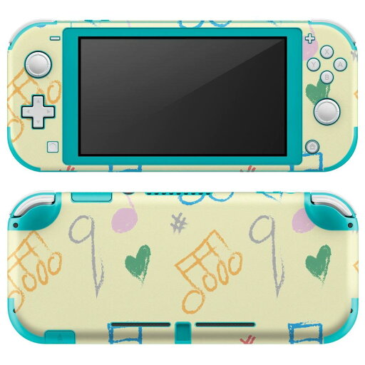 igsticker Nintendo Switch Lite 専用 デザインスキンシール 全面 ニンテンドー スイッチ ライト 専用 ゲーム機 カバー アクセサリー フィルム ステッカー エアフリー 008680 音符 イラスト カラフル igsticker Nintendo Switch Lite 専用 デザインスキンシール 全面 ニンテンドー スイッチ ライト 専用 ゲーム機 カバー アクセサリー フィルム ステッカー エアフリー 008680 音符 イラスト カラフル
