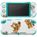 igsticker Nintendo Switch Lite 専用 デザインスキンシール 全面 ニンテンドー スイッチ ライト 専用 ゲーム機 カバー アクセサリー フィルム ステッカー エアフリー 008738 テディベア イラスト 模様