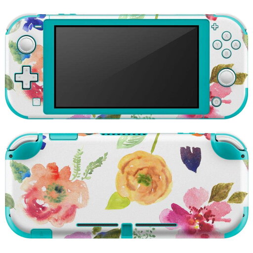 igsticker Nintendo Switch Lite 専用 デザインスキンシール 全面 ニンテンドー スイッチ ライト 専用 ゲーム機 カバー アクセサリー フィルム ステッカー エアフリー 008752 花 水彩 カラフル igsticker Nintendo Switch Lite 専用 デザインスキンシール 全面 ニンテンドー スイッチ ライト 専用 ゲーム機 カバー アクセサリー フィルム ステッカー エアフリー 008752 花 水彩 カラフル
