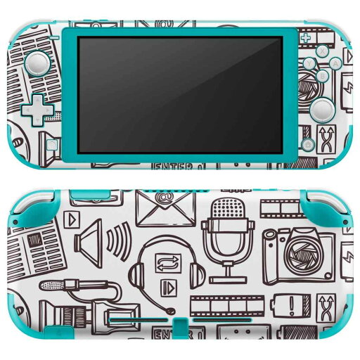 igsticker Nintendo Switch Lite 専用 デザインスキンシール 全面 ニンテンドー スイッチ ライト 専用 ゲーム機 カバー アクセサリー フィルム ステッカー エアフリー 008788 白黒 イラスト ラジオ igsticker Nintendo Switch Lite 専用 デザインスキンシール 全面 ニンテンドー スイッチ ライト 専用 ゲーム機 カバー アクセサリー フィルム ステッカー エアフリー 008788 白黒 イラスト ラジオ
