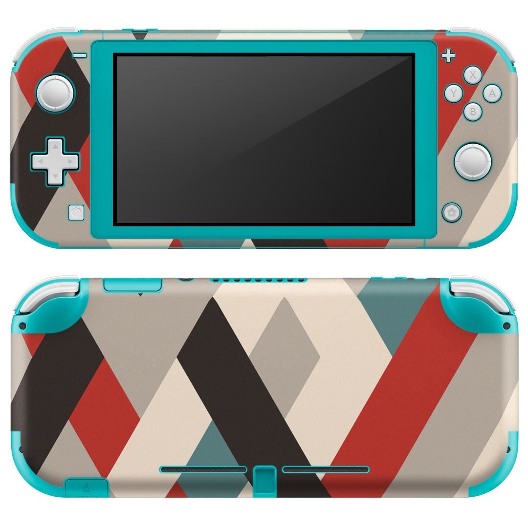 製品名 Nintendo Switch Lite専用 デザインスキンシール セット内容 Nintendo Switch Lite本体用スキンシール（裏表）各1枚 ※液晶側シールは2パーツに分かれていますニンテンドースイッチライト専用です。据え置き機のSwitch本体やJoyコンには対応していません。 商品特徴 3M社製の再剥離性シートを素材に採用し、細かな位置調整がしやすく貼り直しが容易です。また、エアフリーでもありますので気泡が簡単に逃げるので、キレイに貼ることができます。専用の業務プリンターを使い、商品画像と遜色のない美しい印刷仕上がり。 注意事項 画像はサンプルですので、ご覧の環境によっては多少色味に違いを感じる場合がございます。 イメージと違った、モニターと色味が異なるという理由での交換や返金はご対応出来かねます。スキンシールのみの販売で、ニンテンドースイッチ本体などは付属しません。シワができた場合、ドライヤーなどで軽く温め、外側に向けてシワを伸ばすように貼ってください。初回貼付時の位置調整や貼り直しは可能ですが、しっかりと押し付けて接着させた後の再剥離、再利用は保証しておりません。また接着部に油分や汚れが付着しますと角の部分は剥がれやすくなりますので、貼付時はあまり触れないようにご注意ください。無地のセミグロスシートにデザインをプリントした商品で、デコなどの加工はございません。 凹凸や光沢があるように見えたり布地や金属を素材にしたように見える商品もありますが、デザインの図版によるものです。印刷時に微妙な画像のズレが生じる場合がございます。ご注文後に1点1点制作する受注生産品の為、不良品以外のご返品や交換は固くお断りします。 商品発送 完全受注生産のハンドメイド商品となりますので、既製品と比べて発送までお時間を頂いています。 基本的に決済確認後2?3営業日、最大で10営業日での発送となります。繁忙期や休業日明けの場合はさらに時間がかかる場合があります。 その際には別途メールにてご連絡致します。メール便の場合、発送日から到着までに2?4日ほどかかる場合が多く、紛失などの保障もご対応できかねます。あらかじめご了承下さい。