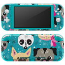 igsticker Nintendo Switch Lite 専用 デザインスキンシール 全面 ニンテンドー スイッチ ライト 専用 ゲーム機 カバー アクセサリー フィルム ステッカー エアフリー 008894 イラスト ブルー 青 冬(2)