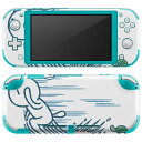 igsticker Nintendo Switch Lite 専用 デザインスキンシール 全面 ニンテンドー スイッチ ライト 専用 ゲーム機 カバー アクセサリー フィルム ステッカー エアフリー 008928 うさぎ 亀 イラスト