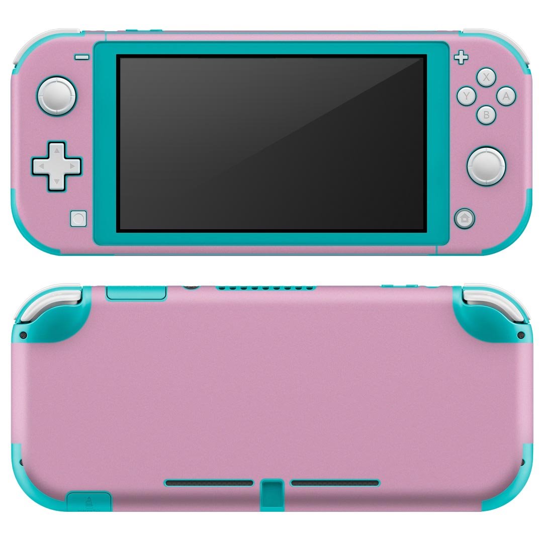 igsticker Nintendo Switch Lite 専用 デザインスキンシール 全面 ニンテンドー スイッチ ライト 専用 ゲーム機 カバー アクセサリー フィルム ステッカー エアフリー 008952 シンプル　無地　ピンク