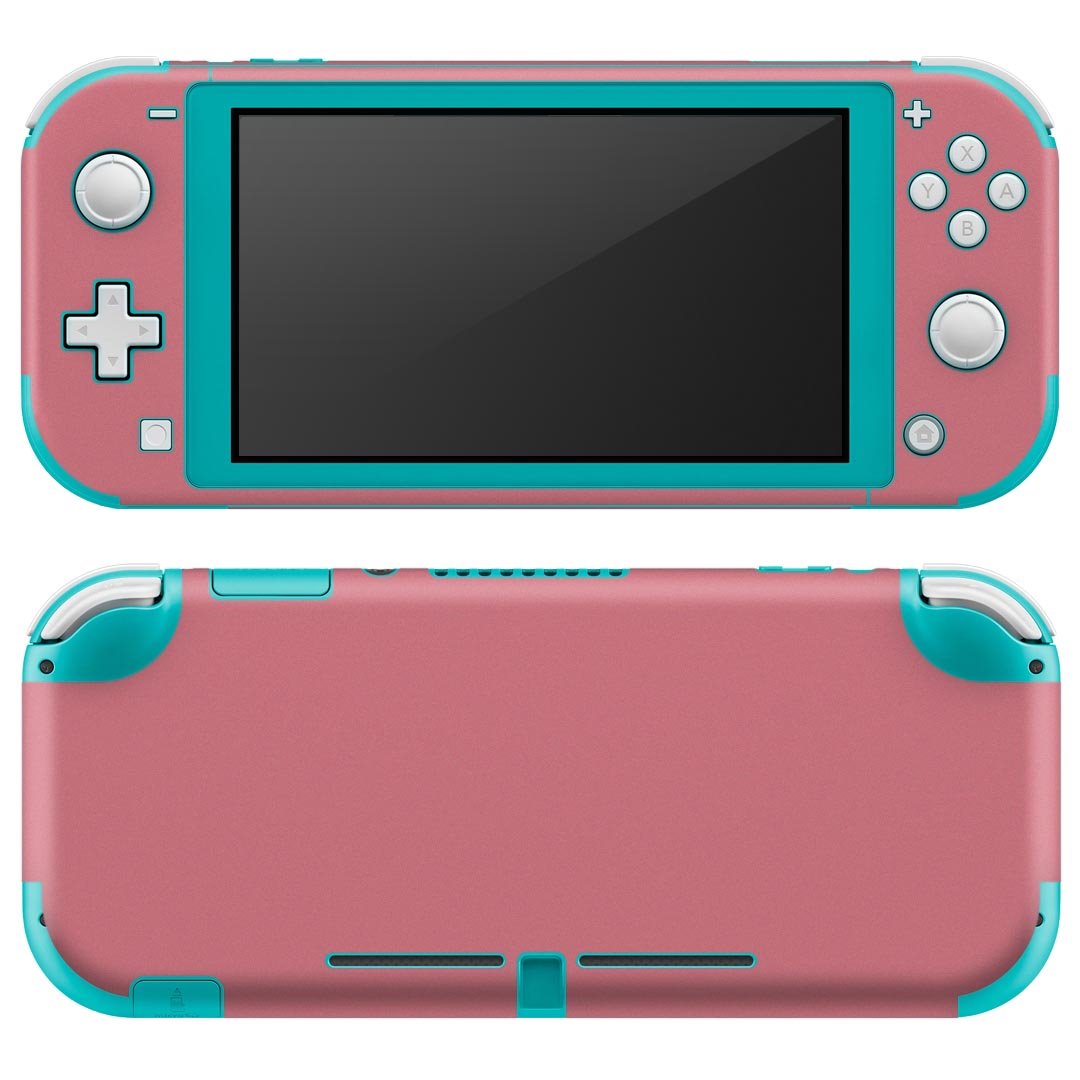 igsticker Nintendo Switch Lite 専用 デザインスキンシール 全面 ニンテンドー スイッチ ライト 専用 ゲーム機 カバー アクセサリー フィルム ステッカー エアフリー 008954 シンプル　無地　ピンク