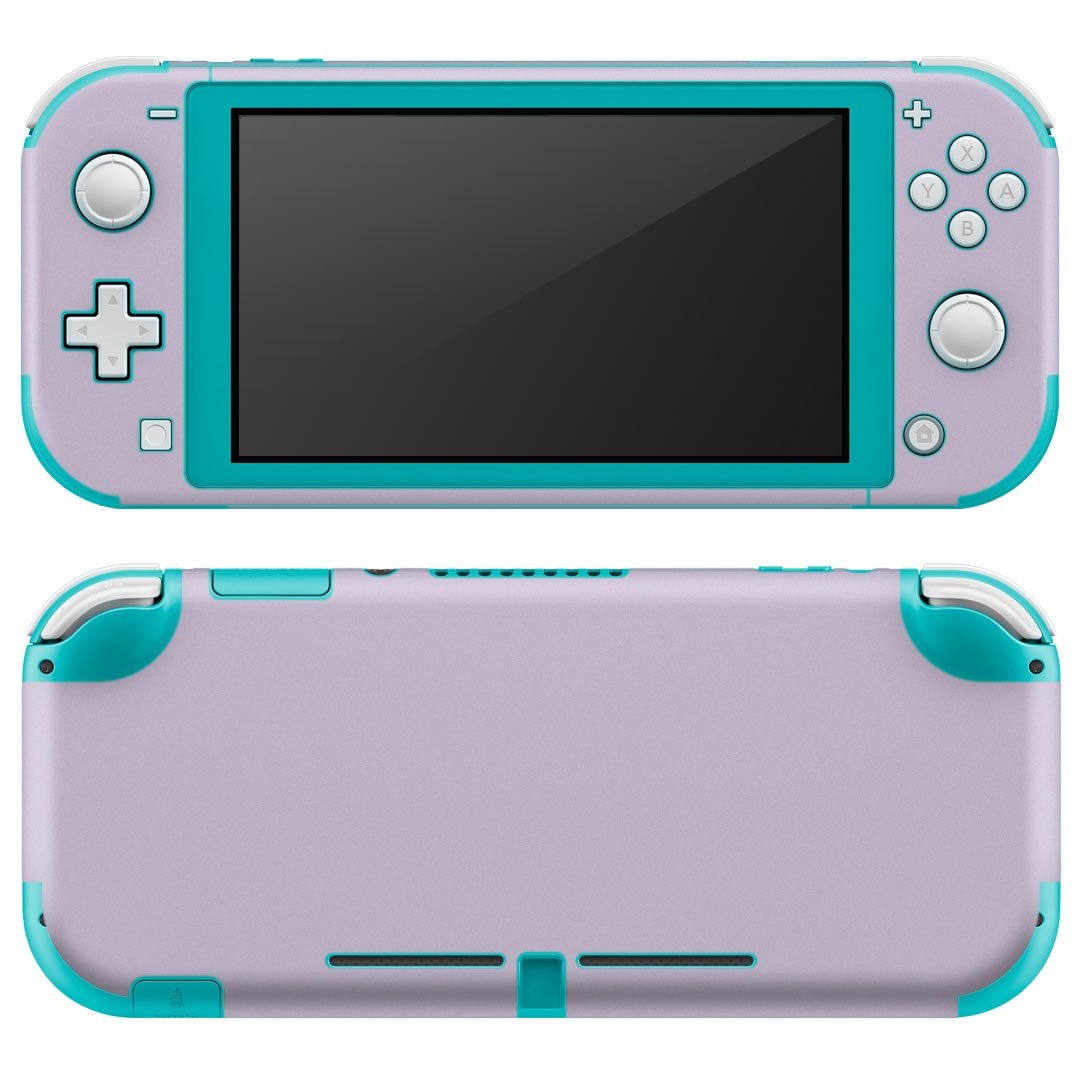 igsticker Nintendo Switch Lite 専用 デザインスキンシール 全面 ニンテンドー スイッチ ライト 専用 ゲーム機 カバー アクセサリー フィルム ステッカー エアフリー 008957 シンプル　無地　紫