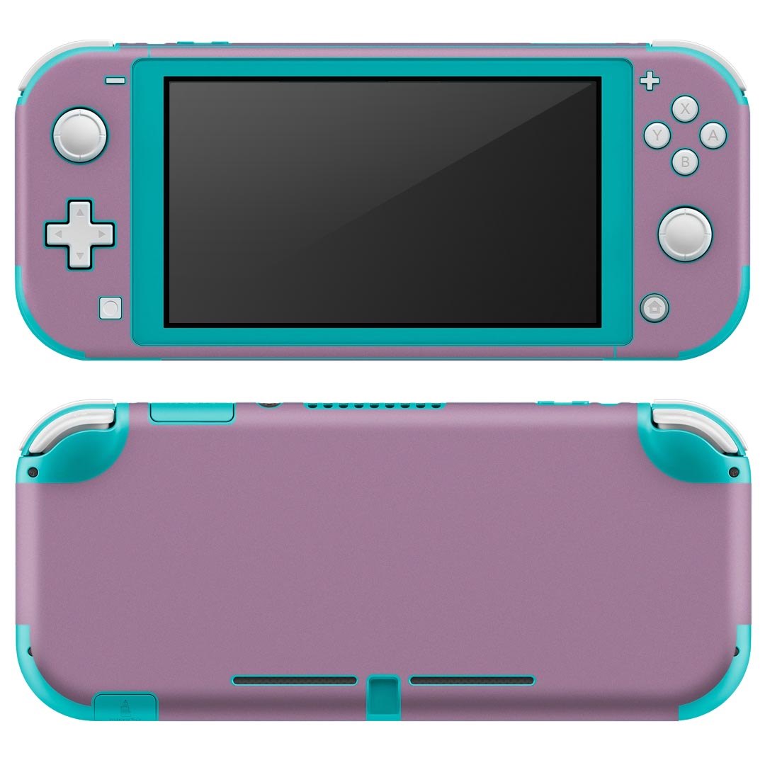 igsticker Nintendo Switch Lite 専用 デザインスキンシール 全面 ニンテンドー スイッチ ライト 専用 ゲーム機 カバー アクセサリー フィルム ステッカー エアフリー 008958 シンプル　無地　紫