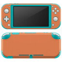 igsticker Nintendo Switch Lite 専用 デザインスキンシール 全面 ニンテンドー スイッチ ライト 専用 ゲーム機 カバー アクセサリー フィルム ステッカー エアフリー 009000 シンプル　無地　オレンジ