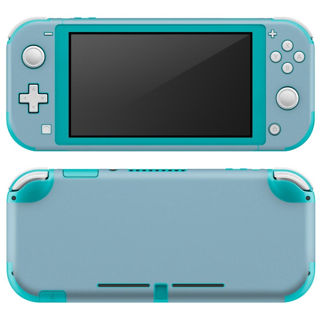igsticker Nintendo Switch Lite 専用 デザインスキンシール 全面 ニンテンドー スイッチ ライト 専用 ゲーム機 カバー アクセサリー フィルム ステッカー エアフリー 009005 シンプル 無地 青