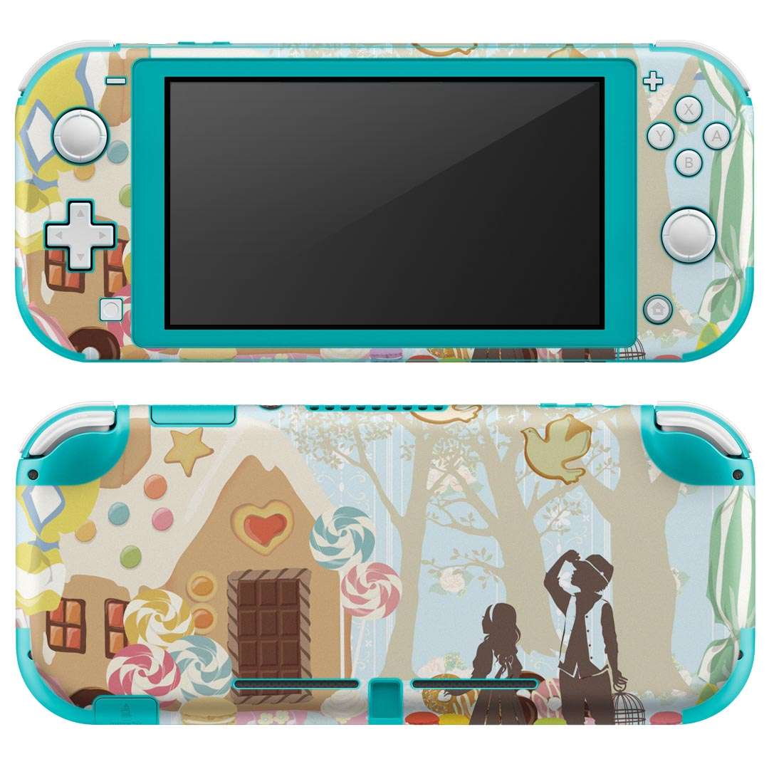 製品名 Nintendo Switch Lite専用 デザインスキンシール セット内容 Nintendo Switch Lite本体用スキンシール（裏表）各1枚 ※液晶側シールは2パーツに分かれていますニンテンドースイッチライト専用です。据え置き機のSwitch本体やJoyコンには対応していません。 商品特徴 3M社製の再剥離性シートを素材に採用し、細かな位置調整がしやすく貼り直しが容易です。また、エアフリーでもありますので気泡が簡単に逃げるので、キレイに貼ることができます。専用の業務プリンターを使い、商品画像と遜色のない美しい印刷仕上がり。 注意事項 画像はサンプルですので、ご覧の環境によっては多少色味に違いを感じる場合がございます。 イメージと違った、モニターと色味が異なるという理由での交換や返金はご対応出来かねます。スキンシールのみの販売で、ニンテンドースイッチ本体などは付属しません。シワができた場合、ドライヤーなどで軽く温め、外側に向けてシワを伸ばすように貼ってください。初回貼付時の位置調整や貼り直しは可能ですが、しっかりと押し付けて接着させた後の再剥離、再利用は保証しておりません。また接着部に油分や汚れが付着しますと角の部分は剥がれやすくなりますので、貼付時はあまり触れないようにご注意ください。無地のセミグロスシートにデザインをプリントした商品で、デコなどの加工はございません。 凹凸や光沢があるように見えたり布地や金属を素材にしたように見える商品もありますが、デザインの図版によるものです。印刷時に微妙な画像のズレが生じる場合がございます。ご注文後に1点1点制作する受注生産品の為、不良品以外のご返品や交換は固くお断りします。 商品発送 完全受注生産のハンドメイド商品となりますので、既製品と比べて発送までお時間を頂いています。 基本的に決済確認後2?3営業日、最大で10営業日での発送となります。繁忙期や休業日明けの場合はさらに時間がかかる場合があります。 その際には別途メールにてご連絡致します。メール便の場合、発送日から到着までに2?4日ほどかかる場合が多く、紛失などの保障もご対応できかねます。あらかじめご了承下さい。