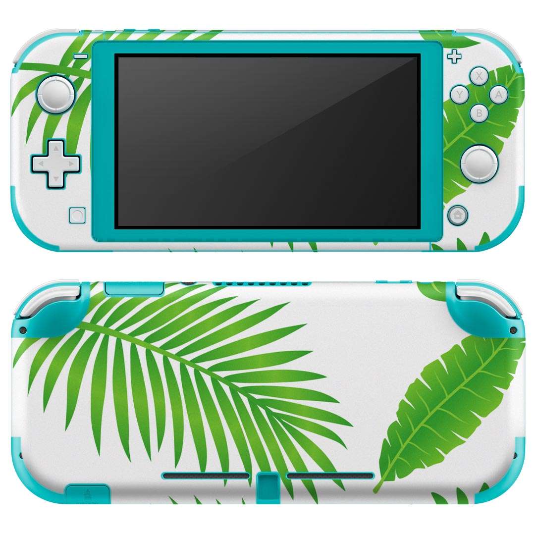 igsticker Nintendo Switch Lite 専用 デザインスキンシール 全面 ニンテンドー スイッチ ライト 専用 ゲーム機 カバー アクセサリー フィルム ステッカー エアフリー 009154 植物 シンプル 緑
