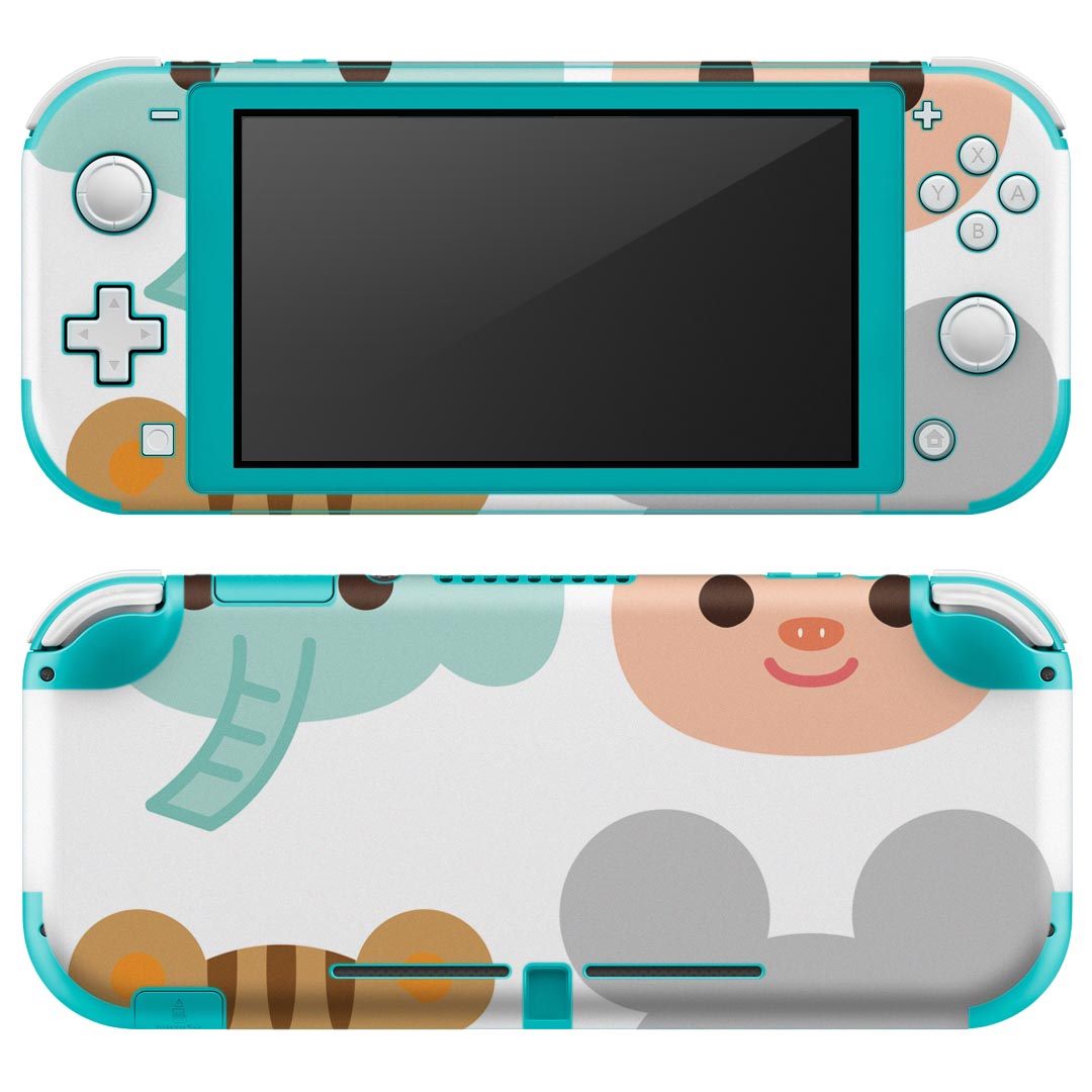 igsticker Nintendo Switch Lite 専用 デザインスキンシール 全面 ニンテンドー スイッチ ライト 専用 ゲーム機 カバー アクセサリー フィルム ステッカー エアフリー 009170 動物　キャラクター
