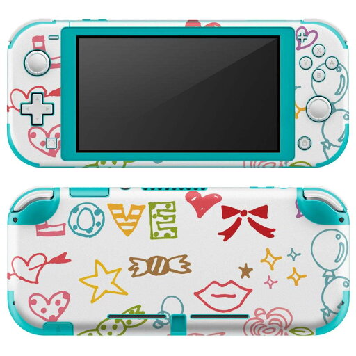 igsticker Nintendo Switch Lite 専用 デザインスキンシール 全面 ニンテンドー スイッチ ライト 専用 ゲーム機 カバー アクセサリー フィルム ステッカー エアフリー 009204 カラフル イラスト ハート igsticker Nintendo Switch Lite 専用 デザインスキンシール 全面 ニンテンドー スイッチ ライト 専用 ゲーム機 カバー アクセサリー フィルム ステッカー エアフリー 009204 カラフル イラスト ハート
